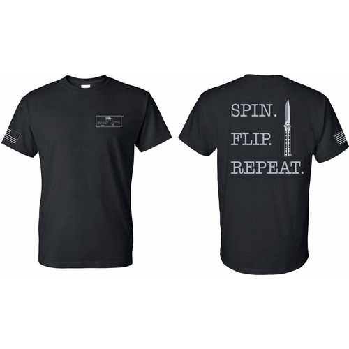 Spin Flip Repeat T-Shirt Med