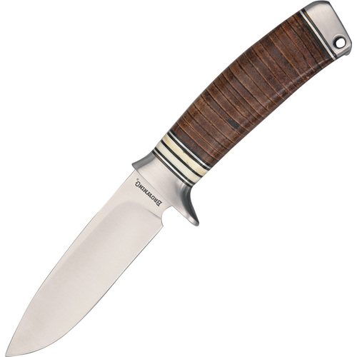 Stacked Leather Fixed Blade