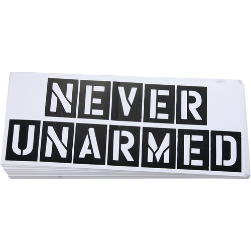 Never Unarmed Bumper Sticker