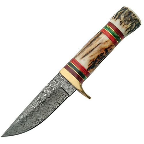 Damascus Hunter Stag Handle