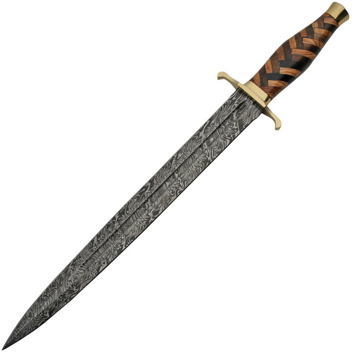 Braided Damascus Sword
