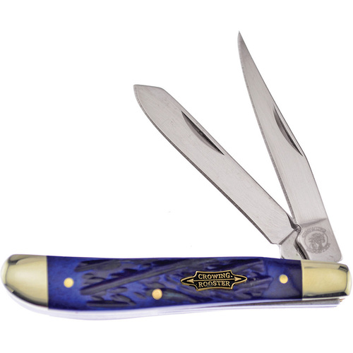 Crowing Rooster Trapper Blue