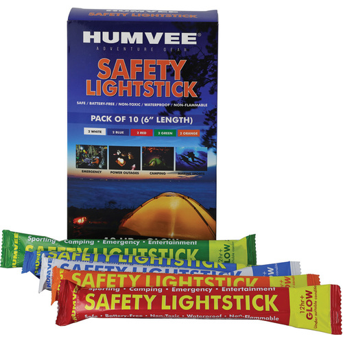 6" Safety Glow Stick 10 Pk