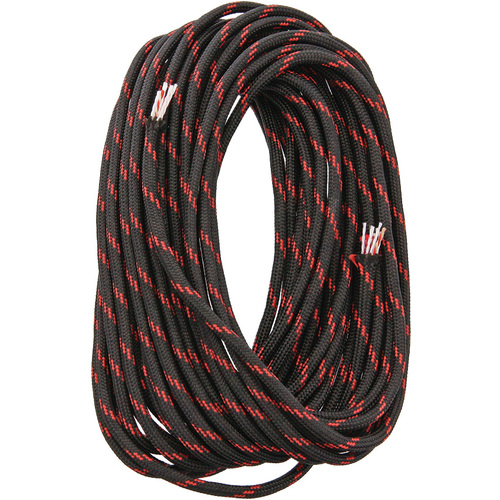 FireCord 25ft Black/Red Line