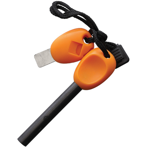 Orange Ferro Rod with Striker