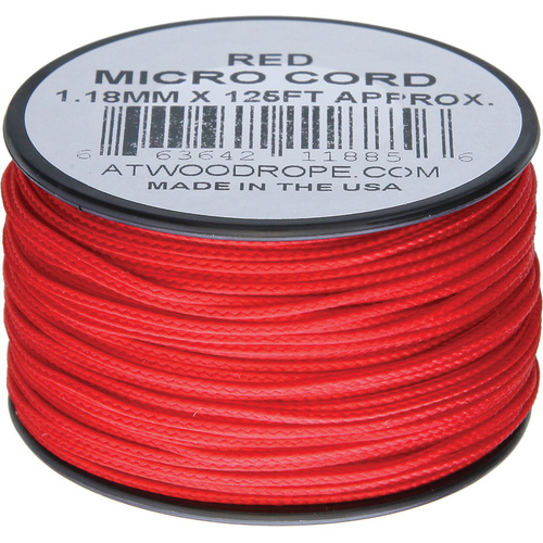 Micro Cord 125ft Red