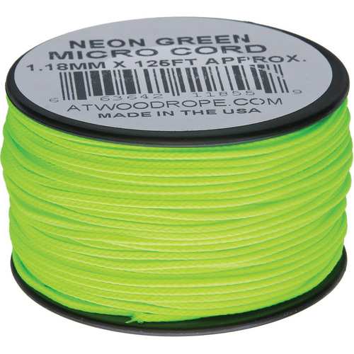 Micro Cord 125ft Neon Green