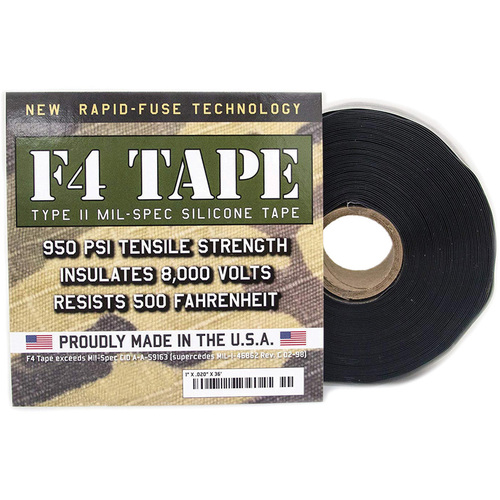 F4 Mil-Spec Silicone Tape Blk