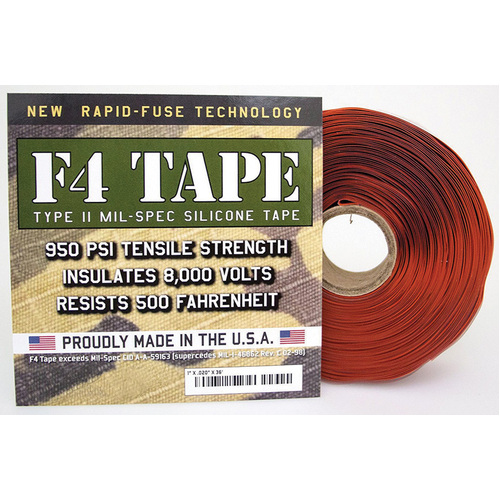 F4 Mil-Spec Silicone Tape Red