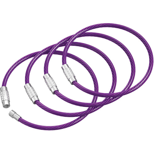 Twist Lock Cable Ring Purple