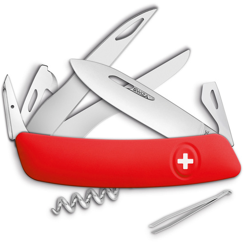 D07 Swiss Pocket Knife Red