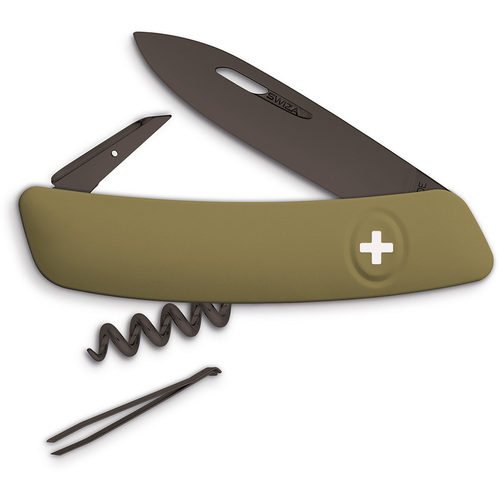 D01 B Olive Swiss Pocket Knife