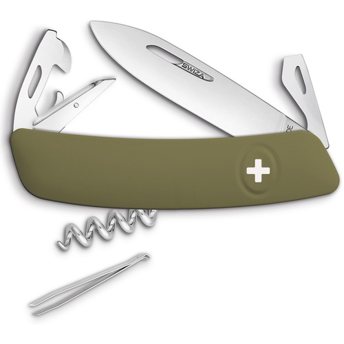 D03 Olive Swiss Pocket Knife