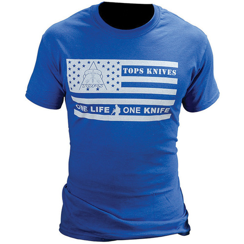 T-Shirt Flag Logo Blue XL