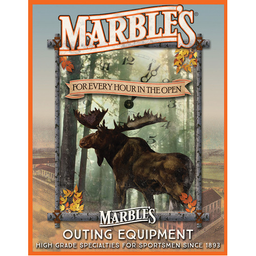 Marbles Equipment Tin Sign