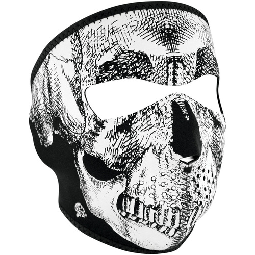 Full Face Mask BW Skull